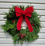 Traditional Cedar Wreath 22"