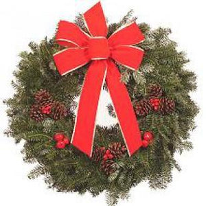 Premium Balsam Wreath 22"